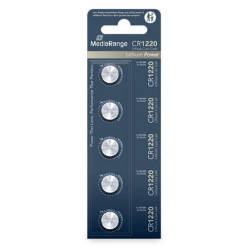 MediaRange Germany baterije CR1220  45mAh, 3V - pakovanje 15