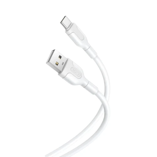 XO Kabl USB-A na USB-C NB212, 2.1A, 1m, Beli