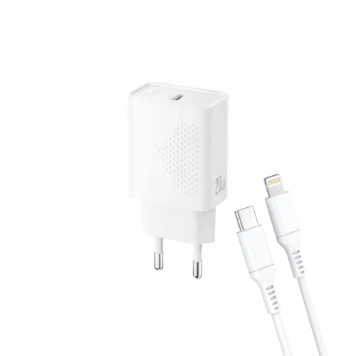 XO Kućni punjač L160 20W+Lightning kabl