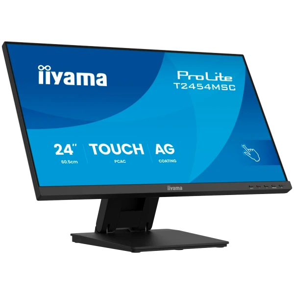 IIYAMA Monitor Touch T2454MSC-B3AG 24'' InCell PCAP 10pt touchscreen monitor featuring IPS panel technology, Anti-Glare coating and a flexib