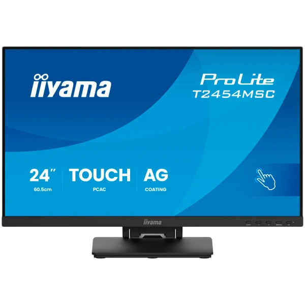 IIYAMA Monitor Touch T2454MSC-B3AG 24'' InCell PCAP 10pt touchscreen monitor featuring IPS panel technology, Anti-Glare coating and a flexib