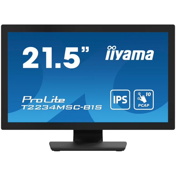 IIYAMA Monitor LED T2234MSC-B1S 22'' Full HD 10pt touchscreen featuring IPS 350 cdm˛ 1000:1 8ms projective capacitive VGA HDMI DP ( T2234MSC