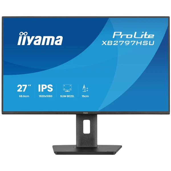 27'' IPS panel, 1920x1080 at 120Hz, EyeComfort, 15cm height adjustable stand, 350cdm2, Speakers, HDMI, DisplayPort, 1ms MPRT, USB 2x3.2 plus