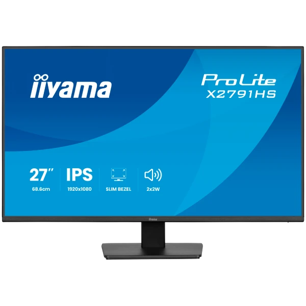 IIYAMA Monitor LED X2791HS-B1 27'' IPS panel 1920x1080 120Hz 1ms MPRT 350cdm2 1500 1 Speakers HDMI DisplayPort ( X2791HS-B1 ) 