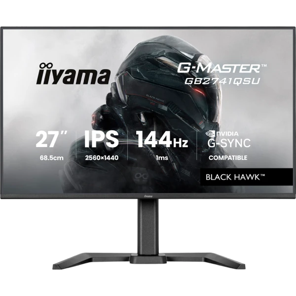27'' IPS Gaming, G-Master Black Hawk, G-SYNC Compatible, 2560x1440 144Hz, 300cdm2, HDMI, DisplayPort, 1ms MPRT, Adaptive Sync, Speakers, USB