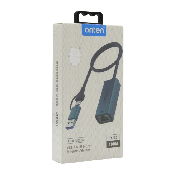 Adapter usb na ethernet rj45 (zenski) 100mbps 12cm (otn-ue106) onten