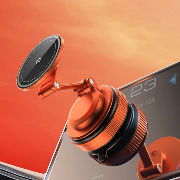 Drzac za mobilni telefon oh-x82 magnet i vakum narandzasti