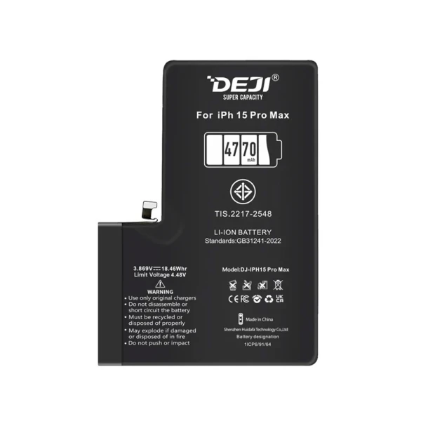 Baterija za iphone 15 pro max (6.7) 4770mah hc deji