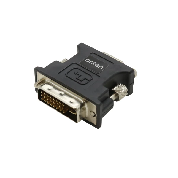 Adapter dvi 24+5 (muski) na vga (zenski) 2k 1080p pvc pun kalup (otn-7588) onten