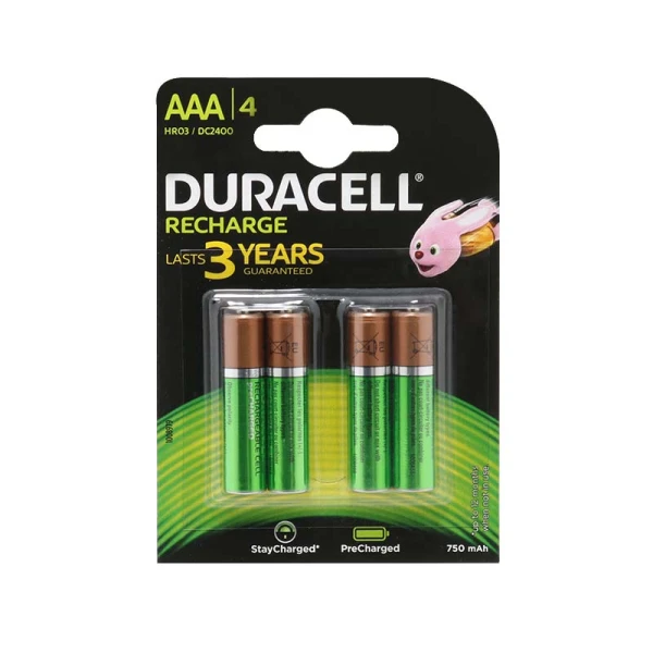 Baterija nimh punjiva 1.2v 750mah aaa hr03 blister 4/1 duracell