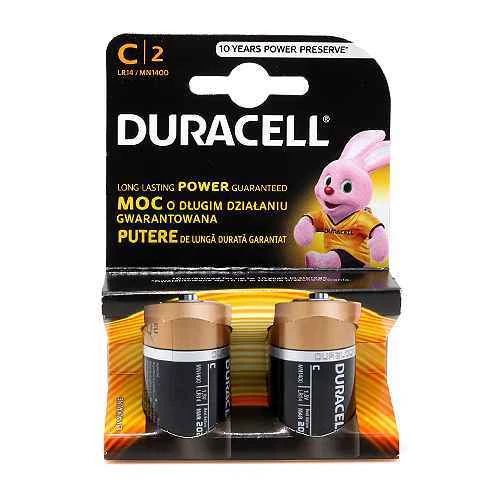 Baterija alkalna 1.5v c lr14 blister 2/1 duracell