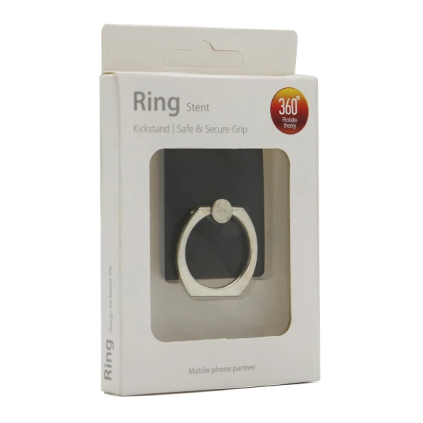 Drzac ring stent za mobilni telefon crni