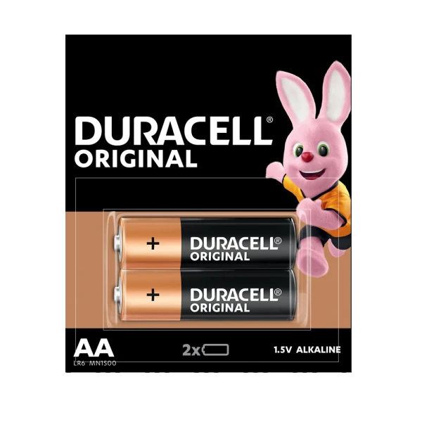 Baterija alkalna 1.5v aa lr6 blister 2/1 duracell