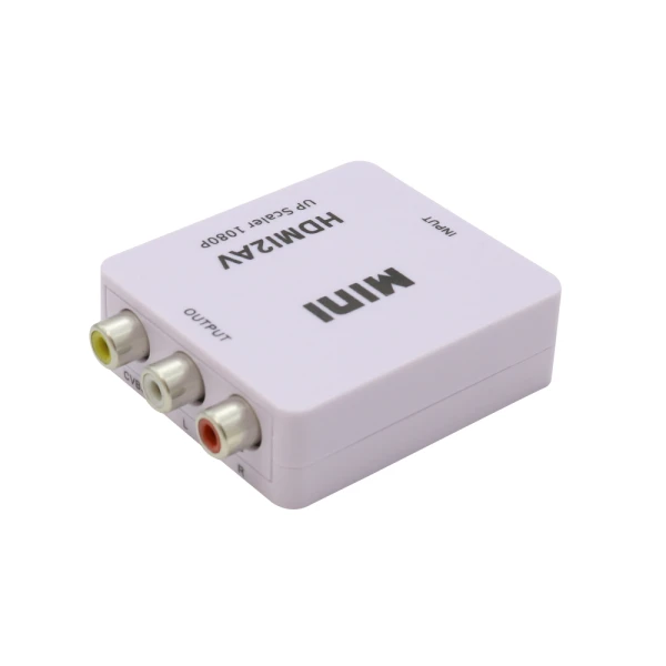 Adapter hdmi na av beli mini