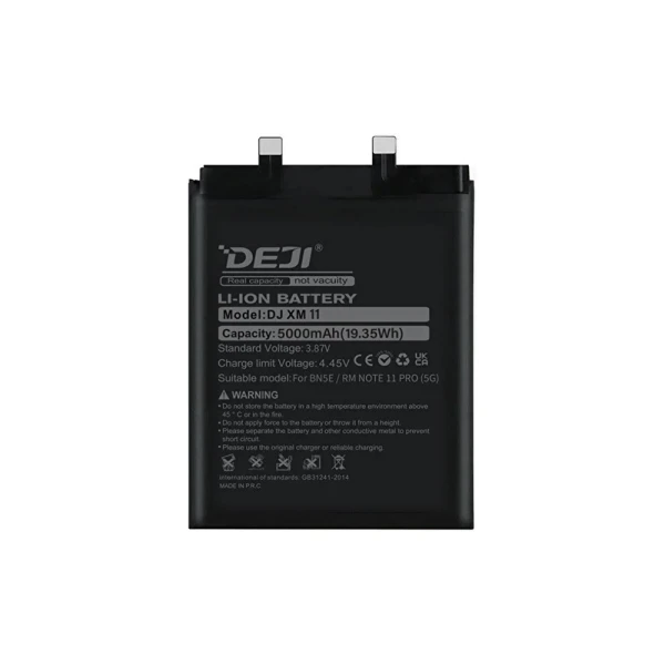 Baterija za xiaomi redmi note 11 pro 4g/5g/redmi note 12 pro 4g/poco x4 pro 5g (bn5e) 5000mah deji