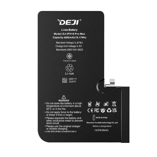 Baterija za iphone 16 pro max (6.9) 4685mah hc deji