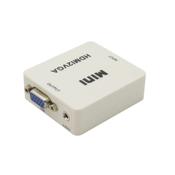 Adapter hdmi na vga+audio beli mini