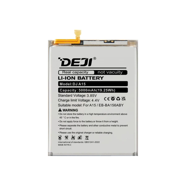 Baterija za samsung a155f/a156b galaxy a15 4g/5g (eb-ba156aby) 5000mah deji