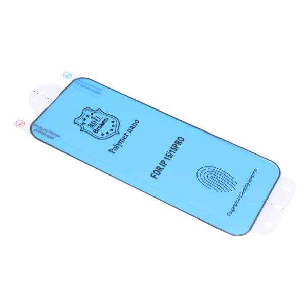 Folija za zastitu ekrana polymer nano za iphone 15 pro (6.1) crna