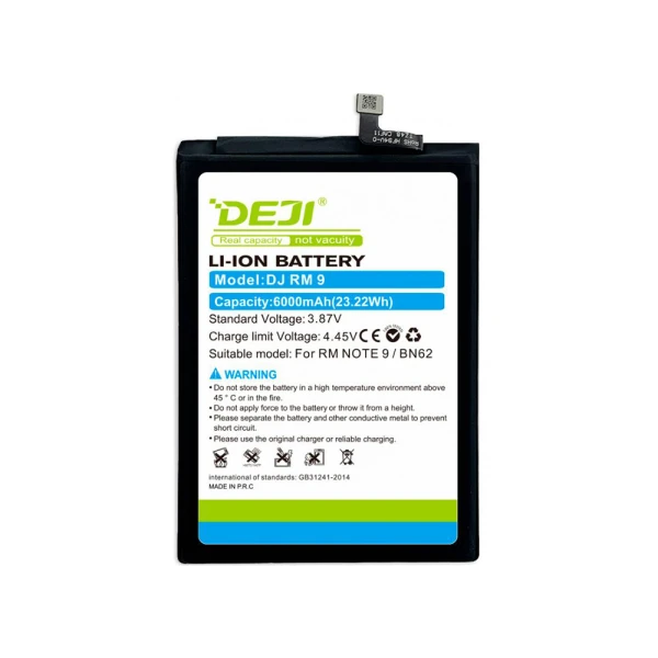 Baterija za xiaomi redmi note 9 4g/redmi 9t/poco m3 (bn62) 6000mah deji