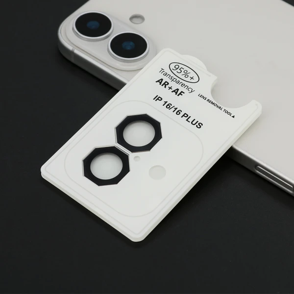Folija za zastitu kamere octagon za iphone 16 (6.1)/16 plus (6.7) crna