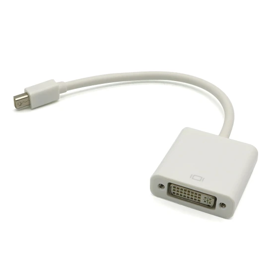 Adapter mini displayport m na dvi f beli