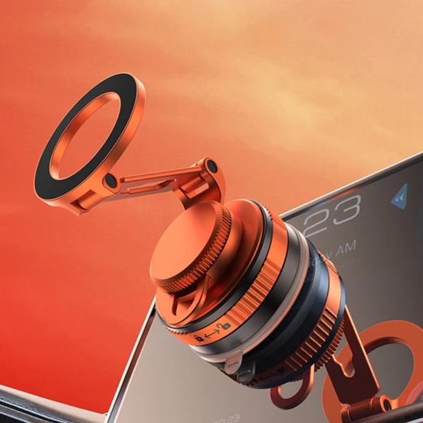 Drzac za mobilni telefon oh-x205 magnet i vakum narandzasti