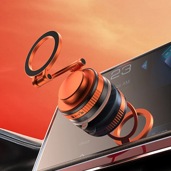 Drzac za mobilni telefon oh-x209 magnet i vakum narandzasti