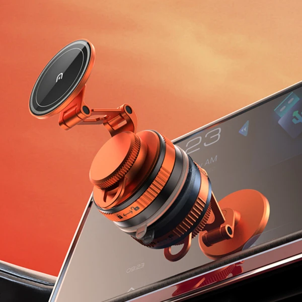 Drzac za mobilni telefon oh-x152 magnet i vakum narandzasti