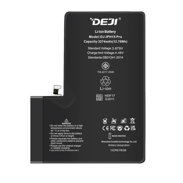 Baterija za iphone 15 pro (6.1) 3274mah deji