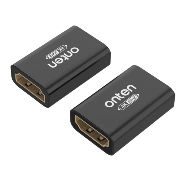 Adapter hdmi (zenski) 4k 60hz na hdmi (zenski) 2.0 aluminijumski (otn- hd807d) onten