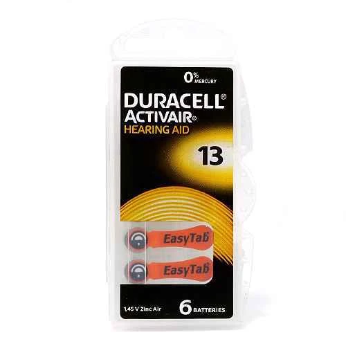 Baterija za slusni aparat zinc air dugmasta 1.45v za13 kutija 6/1 duracell