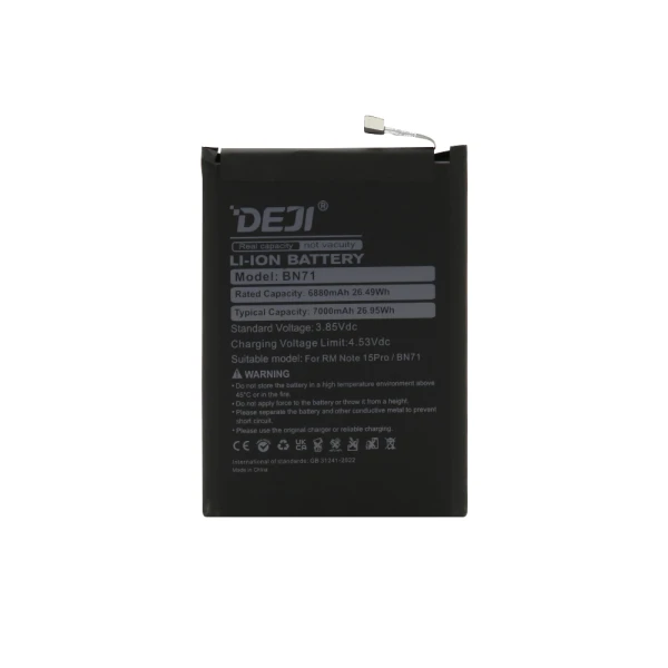 Baterija za xiaomi redmi note 15 pro (bn71) 6880mah deji
