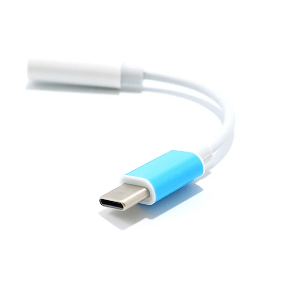 Adapter 3.5mm na type c beli digital ic - dac
