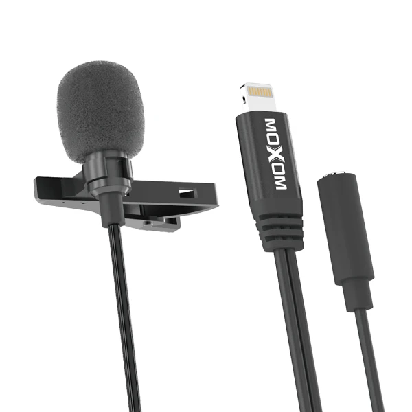 Mikrofon moxom mx-ax37 lightning crni
