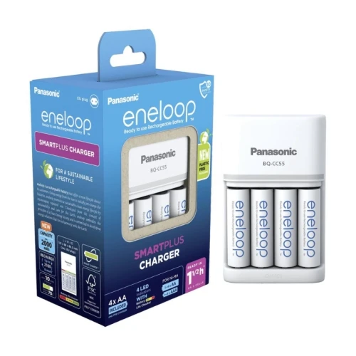 Panasonic Eneloop punjač sa 4 baterije (2h AA -K-KJ55MCD40E)