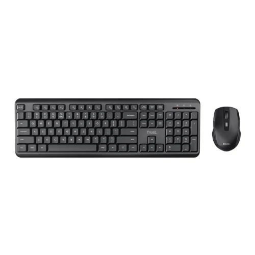 Tastatura+miš TRUST ODY II bežični setSilentSRB CRNA