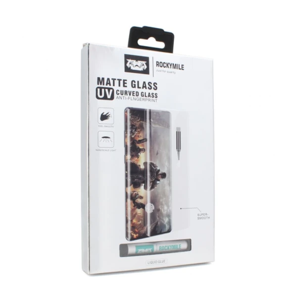 Zastitno Staklo Tempered glass Rockymile UV Matte Full Glue + Lampa za Samsung N970F Galaxy Note 10
