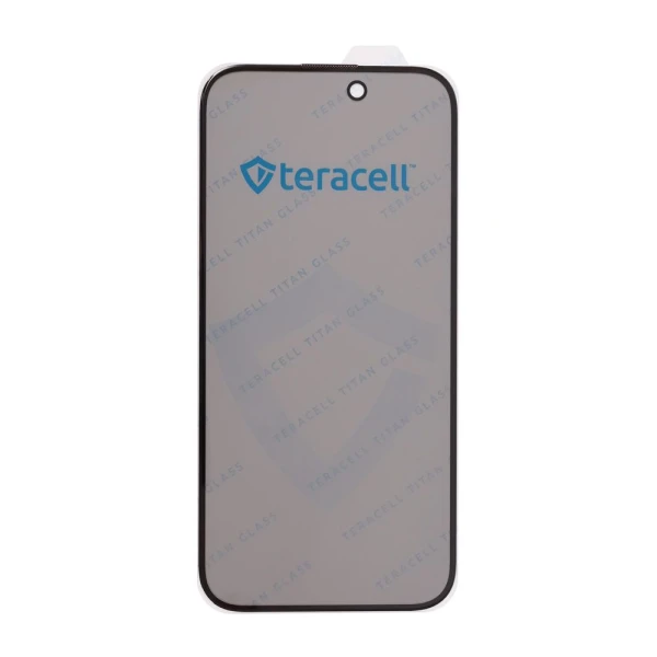 Zastitno staklo Tempered Glass Privacy Teracell Titan 2.5D za iPhone 15 Pro 6.1 crni
