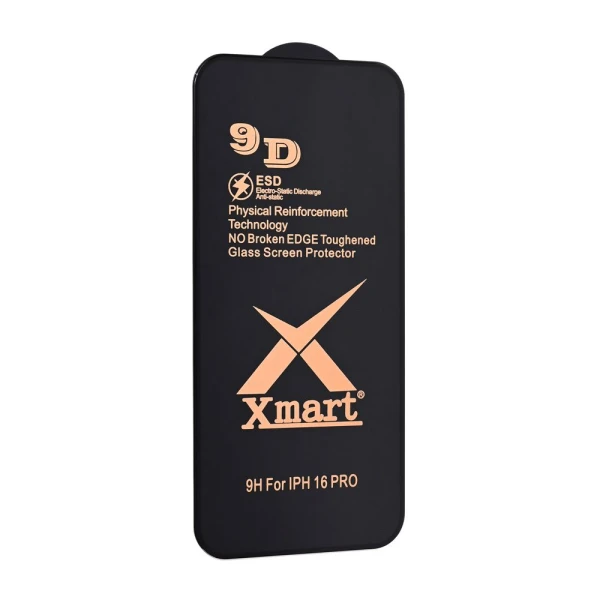 Zastitno Staklo Tempered glass X mart 9D za iPhone 16 Pro 6.3
