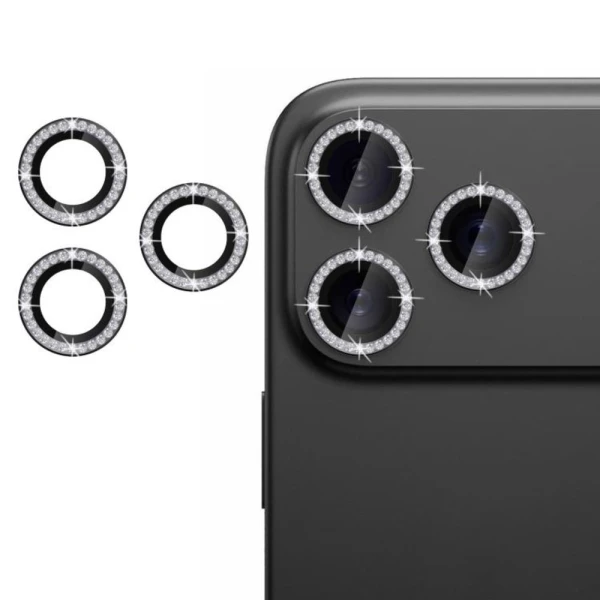 Zastita za kameru Diamond za iPhone 17 Pro 6.3 crna