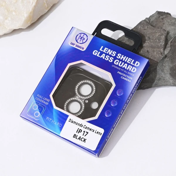 Zastita za kameru Diamond za iPhone 17 6.3 crna