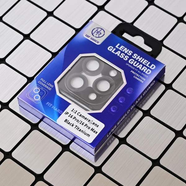 Zastita za kameru za iPhone 16 Pro 6.3/iPhone 16 Pro Max 6.9 crna