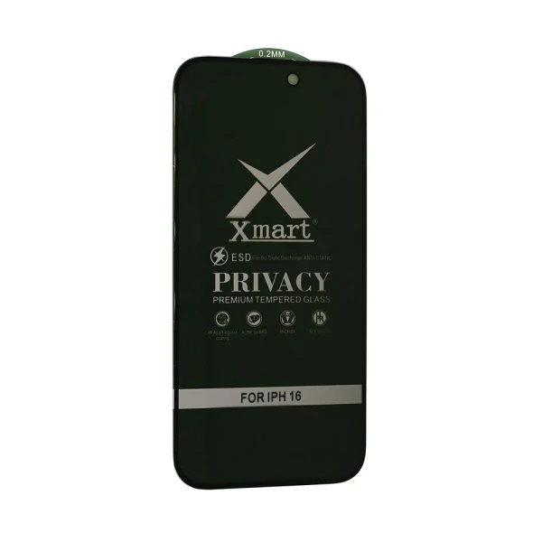 Zastitno staklo Tempered glass X mart 9D Privacy za iPhone 16 6.1