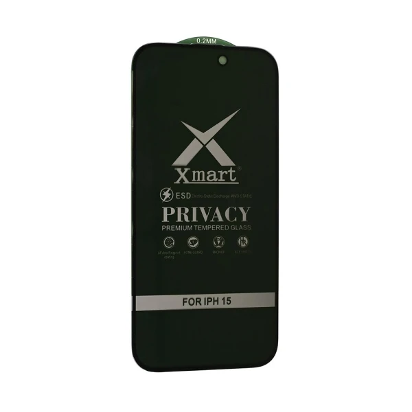 Zastitno staklo Tempered glass X mart 9D Privacy za iPhone 15 6.1