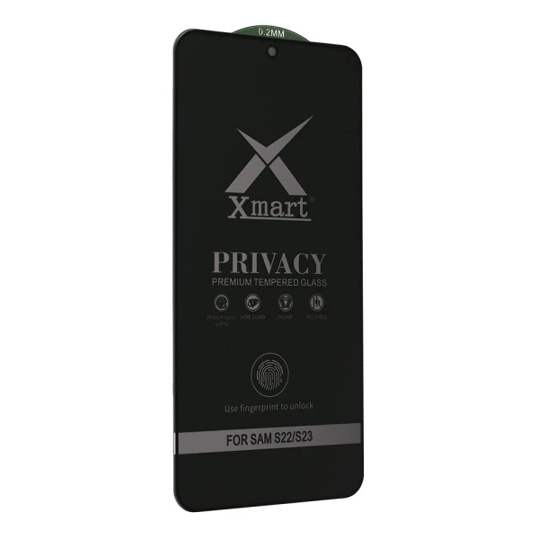 Zastitno staklo Tempered Glass X Mart 9D Privacy za Samsung S911B Galaxy S23 (fingerprint unlock)