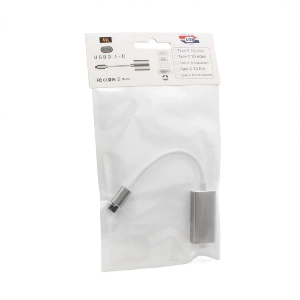 Adapter Type C na mini DP JWD-T16 srebrni