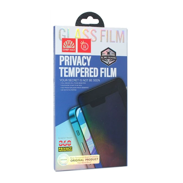 Zastitno staklo Tempered Glass Privacy 2.5D full glue za Samsung A366B/A566B Galaxy A36/A56 5G crni