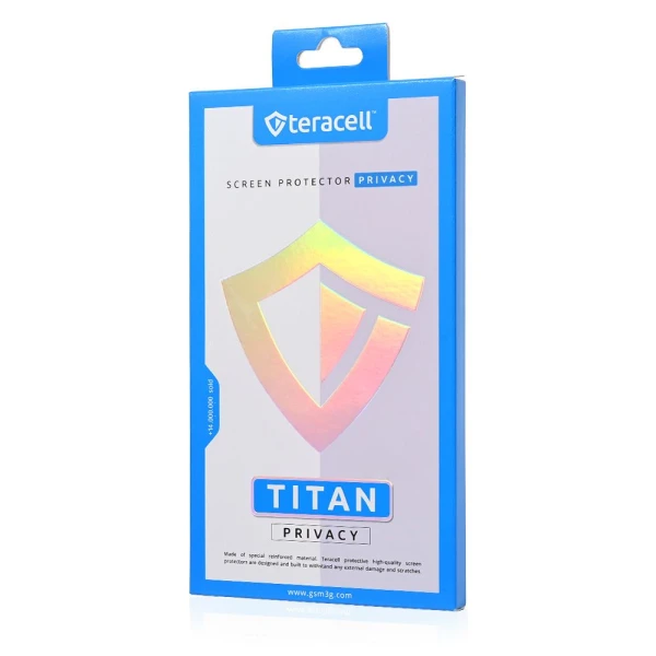 Zastitno staklo Tempered Glass Privacy Teracell Titan 2.5D za iPhone 11 Pro Max 6.5 crni