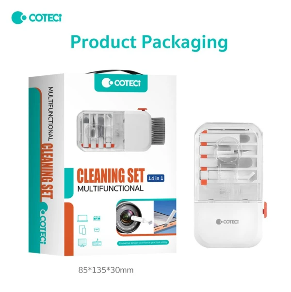 Set za ciscenje Coteci multifunkcionalni 14u1 beli